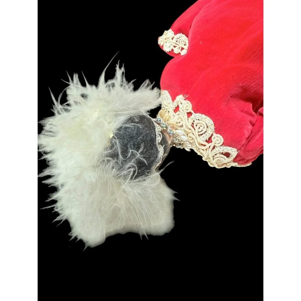 Vtg Barbie Clone Scarlet‎ O'hara In Red Velvet Curtain Dress & Beaded Gown